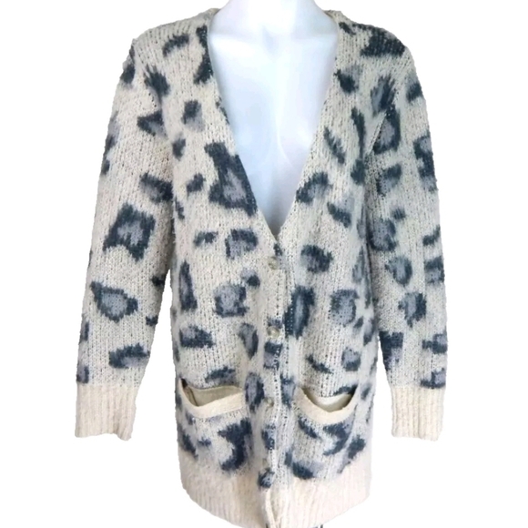 Free People Out Of Africa Leopard Sweater - Picture 2 of 4